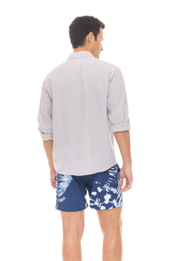 Le Club Apparel & Accessories > Clothing > Shirts & Tops Aqua Peter Linen Shirt (Many Colors Available) 2021 Navy Blue Pink White Aqua Le Club Original Peter Linen Shirt