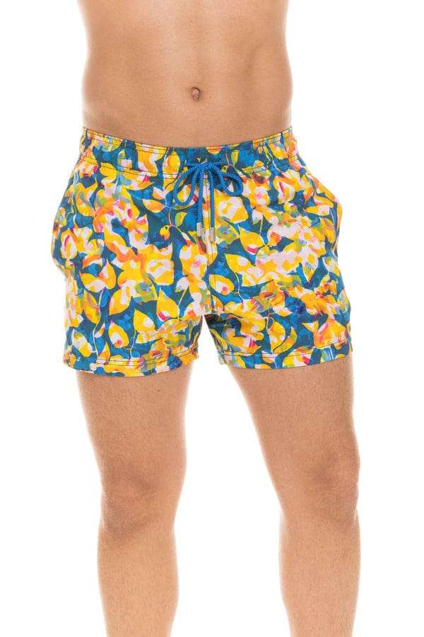 Load image into Gallery viewer, Le Club Apparel &amp;amp; Accessories &amp;gt; Clothing &amp;gt; Shorts 4.25 Inches / Small Le Club Men&amp;#39;s Swim Trunk Dahlia (Short or Mid-Length) 2022 Le Club Men&amp;#39;s Swim Trunk Dahlia
