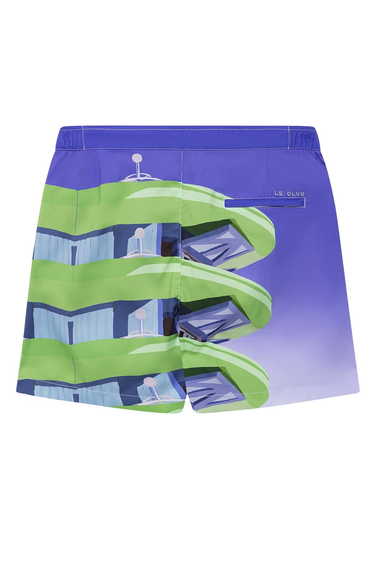 Load image into Gallery viewer, Le Club Apparel &amp;amp; Accessories &amp;gt; Clothing &amp;gt; Shorts Club Men&amp;#39;s Swim Trunk Miami Beach Tower 5 2022 Le Club Men&amp;#39;s Swim Trunk Miami Beach Tower 5
