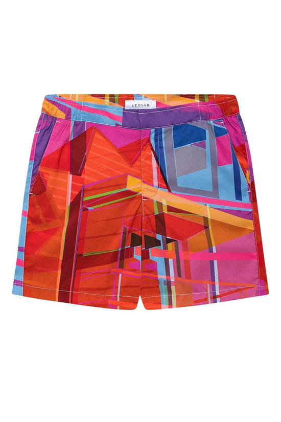 Load image into Gallery viewer, Le Club Apparel &amp;amp; Accessories &amp;gt; Clothing &amp;gt; Shorts Club Men&amp;#39;s Swim Trunk Miami Beach Tower 7 2022 Le Club Men&amp;#39;s Swim Trunk Miami Beach Tower 7
