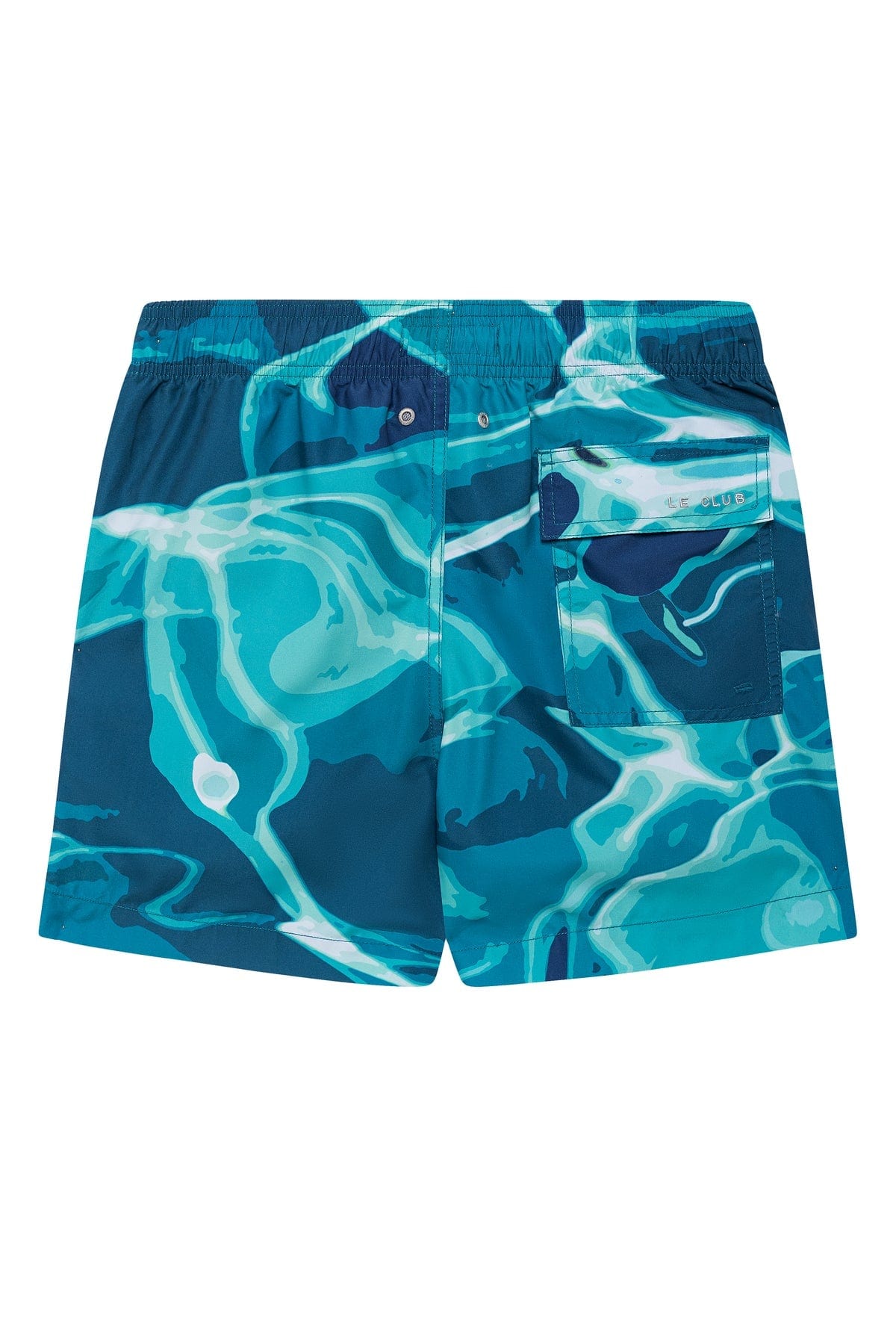 2025 Le Club Men's Swim Trunk Reflections Aqua - Main Image