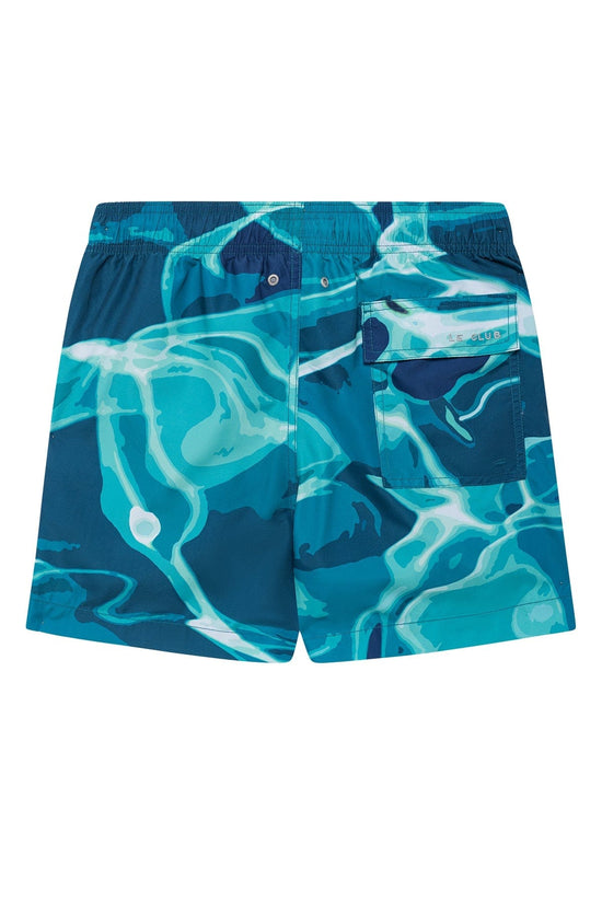 Le Club Apparel & Accessories > Clothing > Shorts Le Club Men's Swim Trunk Reflections Aqua 2023 Le Club Men's Swim Trunk Reflections Aqua