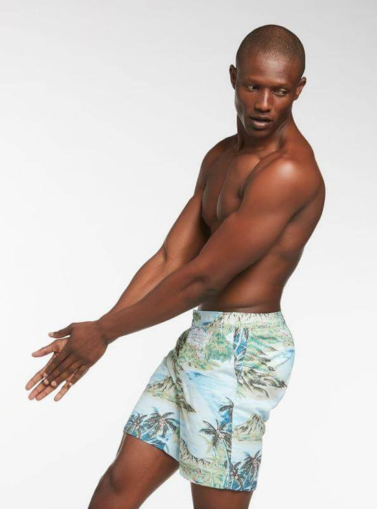 Load image into Gallery viewer, Le Club Apparel &amp;amp; Accessories &amp;gt; Clothing &amp;gt; Swimwear Cole Bay Long Swim Trunk (7 inch inseam) 2021 Le Club Men&amp;#39;s Original Swimsuit Cole Bay Long Trunk 7 inch inseam
