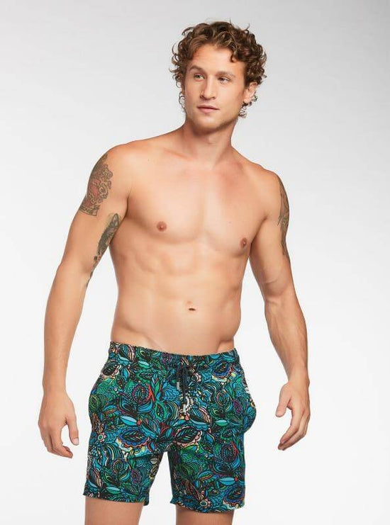 Le Club Apparel & Accessories > Clothing > Swimwear Small / Print Paisley Mid Length Trunk (5.5 inch inseam) 2021 Le Club Men's Swimsuit Paisley Mid Length Trunk 5 inch inseam
