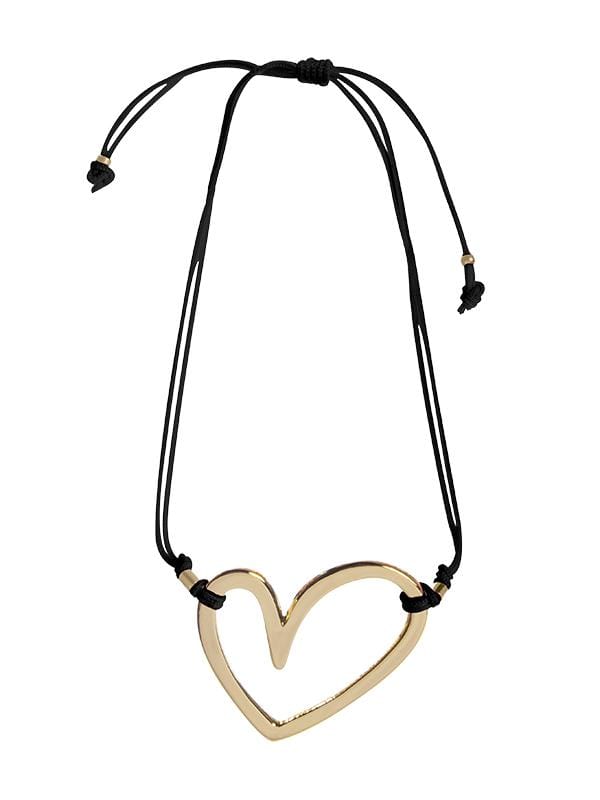 Montoya Apparel & Accessories > Clothing > Swimwear Liliana Montoya Gold Heart Black String Bracelet 2021 Liliana Montoya Designer Gold Heart Black String Bracelet Jewelry