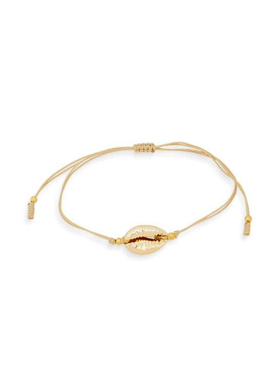 Montoya Apparel & Accessories > Clothing > Swimwear Liliana Montoya Gold Shell Knotted Beige Bracelet 2021 Liliana Montoya Gold Shell Beige Bracelet Jewelry