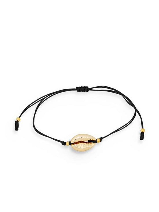 Montoya Apparel & Accessories > Clothing > Swimwear Liliana Montoya Gold Shell Knotted Black Bracelet 2021 Liliana Montoya Gold Shell Black Bracelet Jewelry