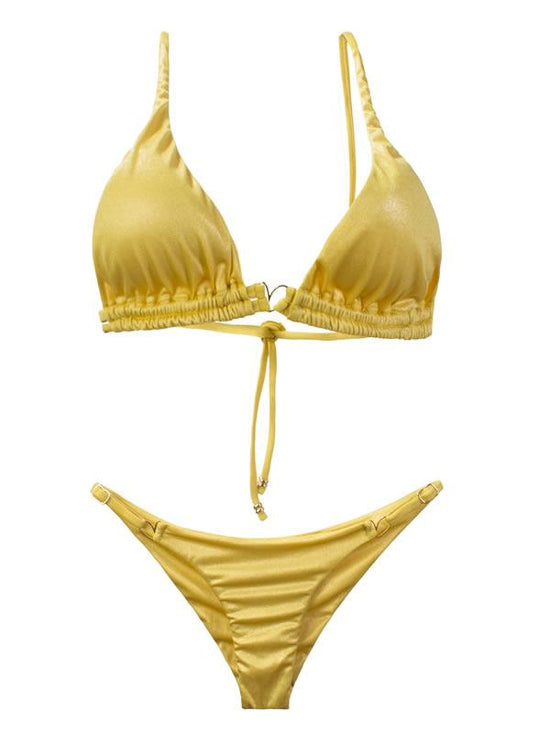 Montoya Apparel & Accessories > Clothing > Swimwear Liliana Montoya Goldy Day Bikini Marinera Top Double Straps Bikini Swimwear Separate
