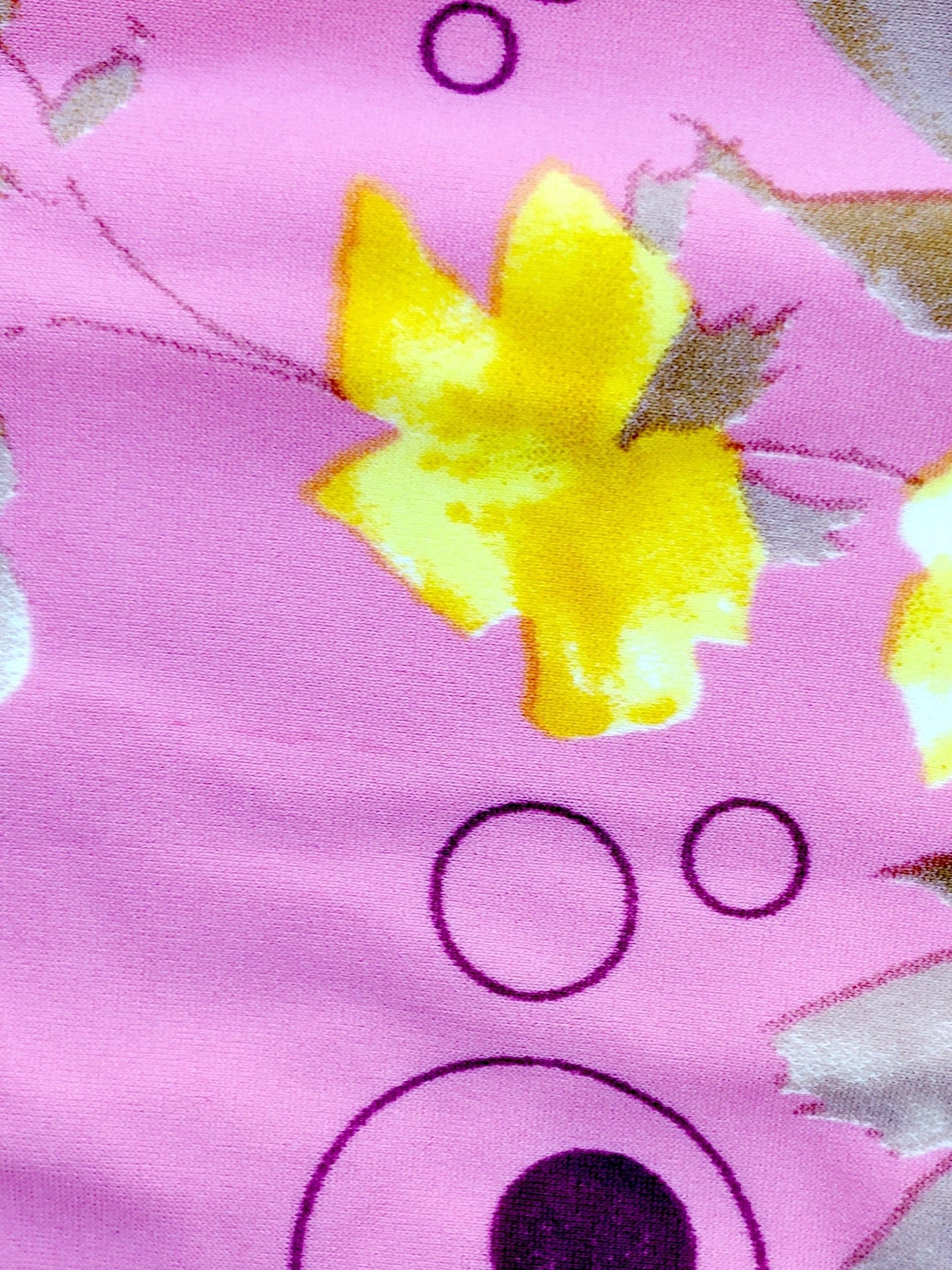 Montoya Apparel & Accessories > Clothing > Swimwear One Size / Pink Liliana Montoya Swim Bikini Brasilerita Pink Floral Print Triangle Top & Micro Thong Bottom