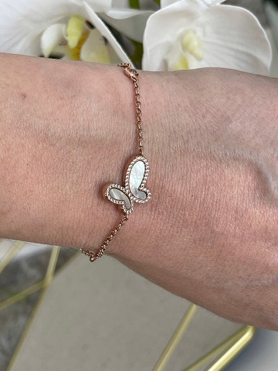 OlgaNikoza Bracelets Silver butterfly bracelet