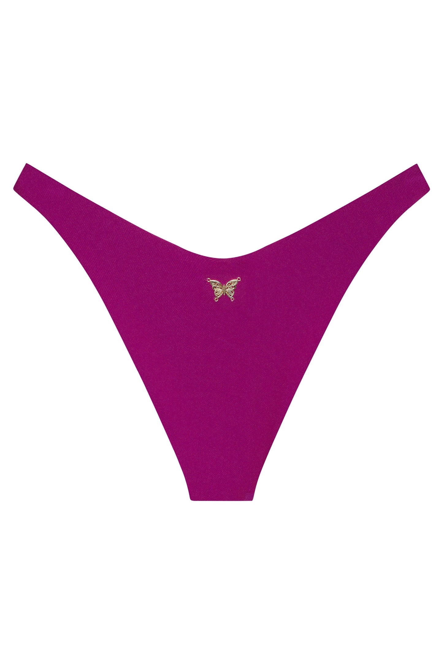 2023 Cattleya Fuchsia/Black Reversible Tie Side Bikini Bottom – NIKOZA