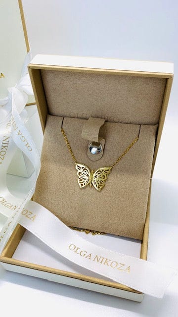OlgaNikoza Necklace Gold Papillon Necklace