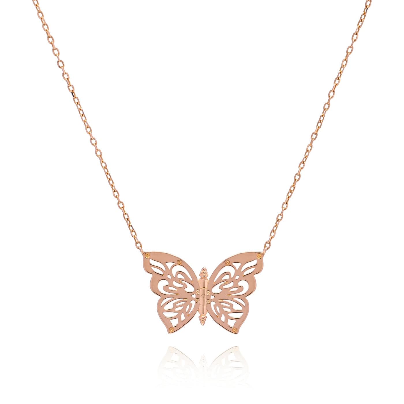 Load image into Gallery viewer, OlgaNikoza Necklace rose-gold Rose-Gold Papillon Necklace
