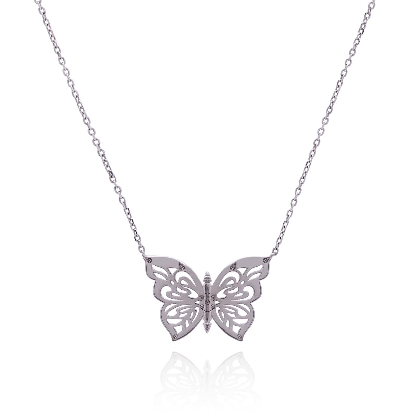 Load image into Gallery viewer, OlgaNikoza Necklace silver Rose-Gold Papillon Necklace

