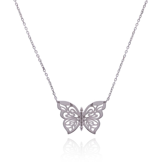 Load image into Gallery viewer, OlgaNikoza Necklace silver Silver Papillon Necklace
