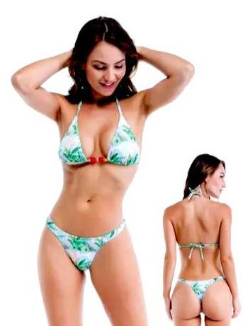 Sol e Energia Apparel & Accessories > Clothing > Swimwear Nice Floral Print Triangle Top & Thong Bottom Set Nice Floral Swimsuit Bikini Sol E Energia Swimwear 78842